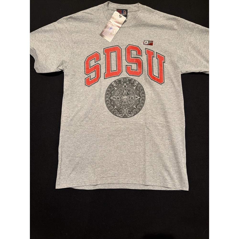 San Diego State University Grey Aztec Dual T-shirt Mens Size Medium NWT